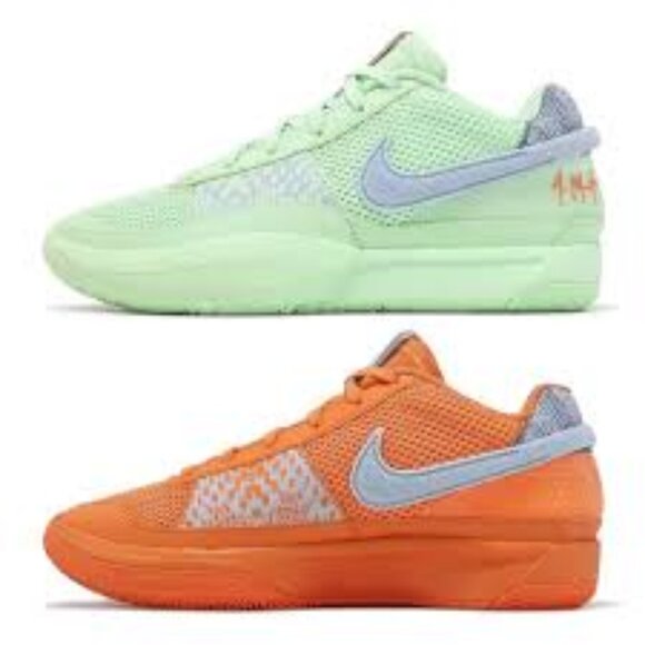 Nike Ja 1 Bright Mandarin-Vapor Green - Picture 1 of 7